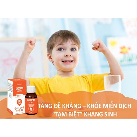 Gadopax Forte Siro Tăng Cường Đề Kháng cho Trẻ Em - Bảo Vệ Sức Khỏe, Phòng Ngừa Nhiễm Khuẩn, Dinh Dưỡng Tốt Nhất 100ml