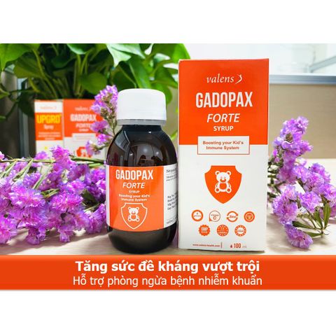 Gadopax Forte Siro Tăng Cường Đề Kháng cho Trẻ Em - Bảo Vệ Sức Khỏe, Phòng Ngừa Nhiễm Khuẩn, Dinh Dưỡng Tốt Nhất 100ml