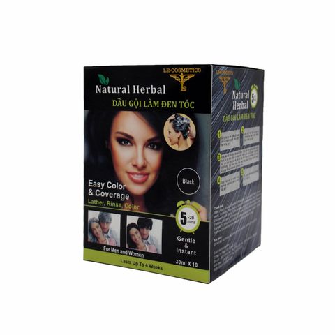 Dầu gội phủ bạc gội là đen tóc cấp tốc Herbal - Contra Cosmetics