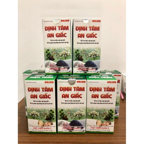 Viên Uống Định Tâm An Giấc - Hỗ Trợ Ngủ Ngon Bổ Sung Từ Thảo Mộc Tự Nhiên - (Hộp 30 Viên)Giảm Căng Thẳng, Ngủ Sâu, Ngủ Ngon