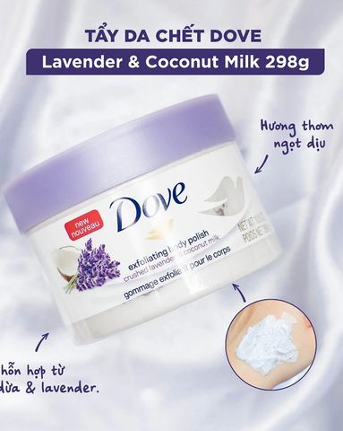 Tẩy Tế Bào Chết Dove Exfoliating Body Polish Scrub 298g
