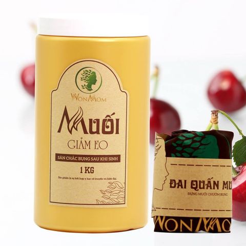Combo muối quấn bụng + đai quấn muối Wonmom