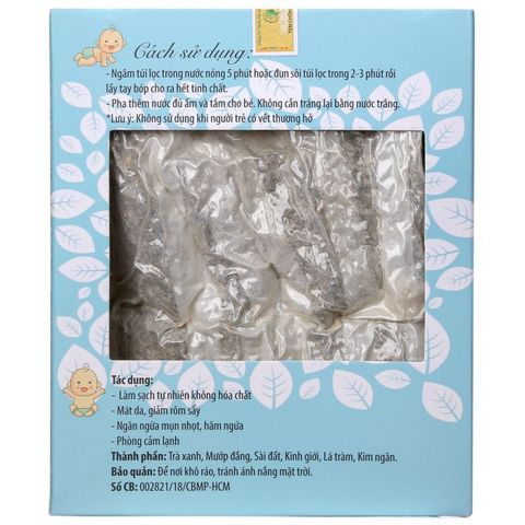 Túi Lọc Tắm Bé, Ngăn Ngừa Rôm Sẩy Wonmom ( 10 Túi/ Hộp )