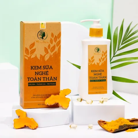 Kem Sữa Nghệ Wonmom Hỗ Trợ Dưỡng Trắng Da Toàn Thân 180g