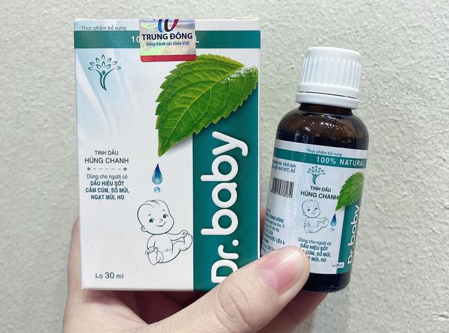 Tinh dầu húng chanh Dr.Baby Chính Hãng (Chai 30ml)