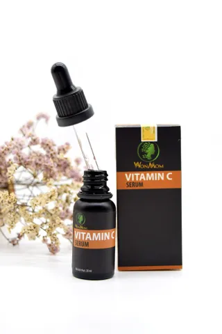 Serum Vitamin C Giúp Trắng Hồng, Tái Tạo Da Mặt Wonmom 20ml