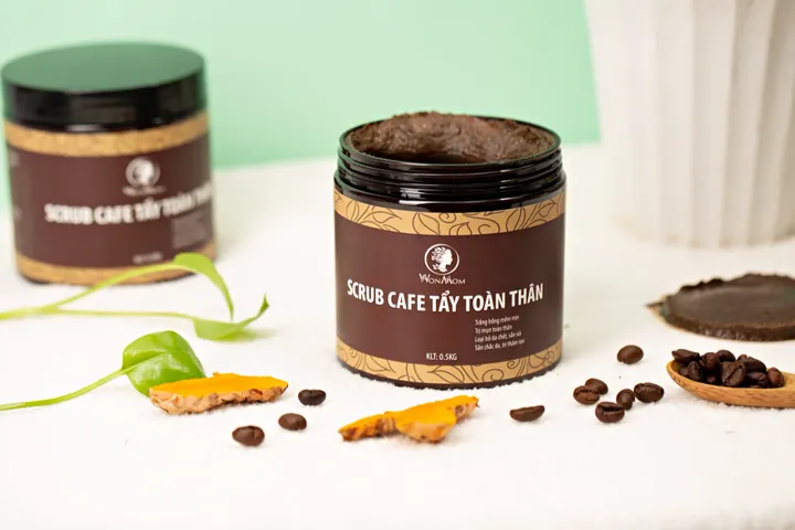 Bộ tẩy tế bào chết toàn diện Wonmom (Scrub nghệ + Scrub café)