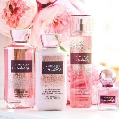 Sữa Dưỡng Thể Bath & Body Works A Thousand Wishes 236ml - Dưỡng Ẩm Mịn Màng, Hương Ngọt Ngào Dịu Dàng, Chăm Sóc Da Tươi Trẻ