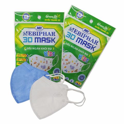 Khẩu trang trẻ em y tế Mebiphar 3d mask Kid