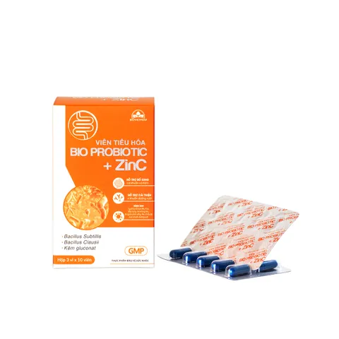 Combo 2 hộp thực phẩm bảo vệ sức khỏe viên uống Bio Probiotic+ZinC