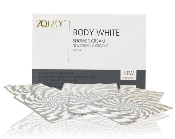 Zoley Body White Shower Cream (Kem tắm trắng toàn thân Zoley 6 in 1 )