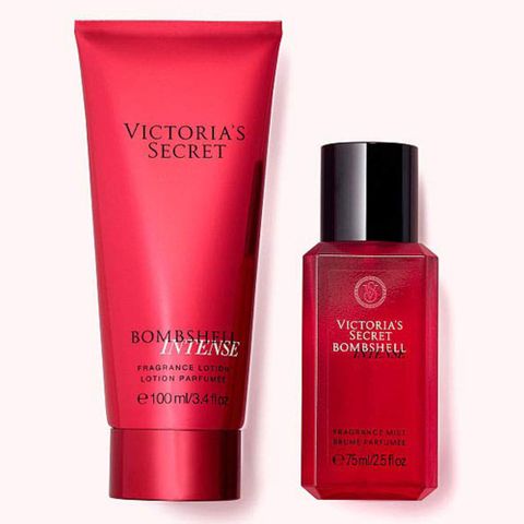 Bộ quà tặng xịt thơm và dưỡng thể Victoria’s Secret Bombshell Intense