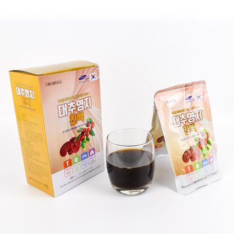 Nước Linh Chi Táo Đỏ Cao Cấp Daedong - Hộp 30 Gói 80ml Giúp Tăng Cường Sức Khỏe và Hỗ Trợ Miễn Dịch Hàng Ngày