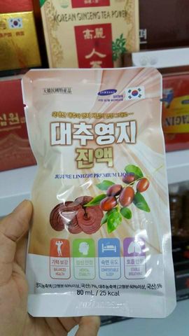 Nước Linh Chi Táo Đỏ Cao Cấp Daedong - Hộp 30 Gói 80ml Giúp Tăng Cường Sức Khỏe và Hỗ Trợ Miễn Dịch Hàng Ngày