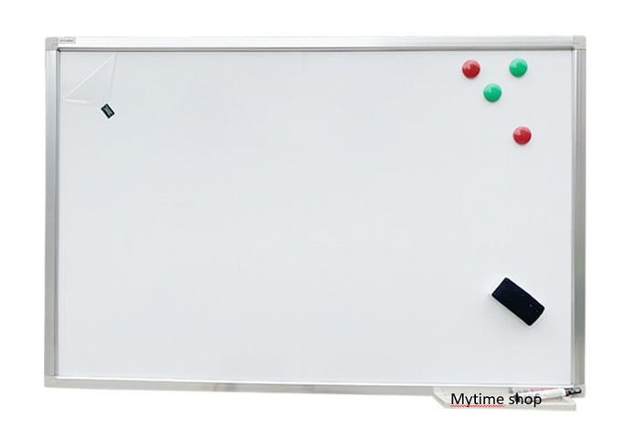 Bảng từ trắng 60 x 40 cm Hàn Quốc dòng kẻ viết bút lông hít nam châm