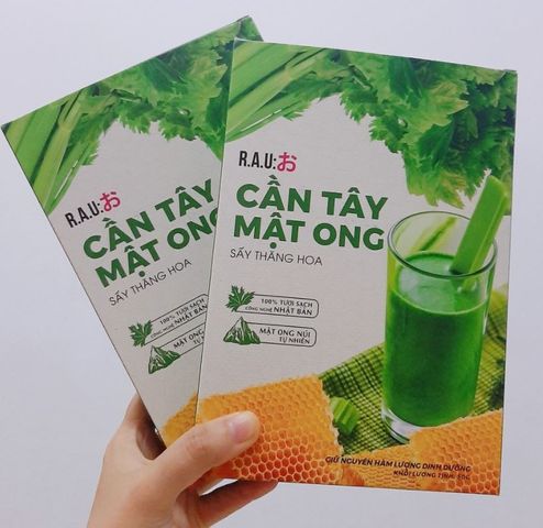 Bột cần tây mật ong Motree chính hãng - Hộp 14 gói/4g