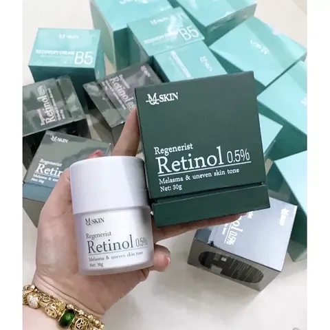 Kem Retinol 0.5% MQ Skin 30g  giúp Da căng bóng mịn màng