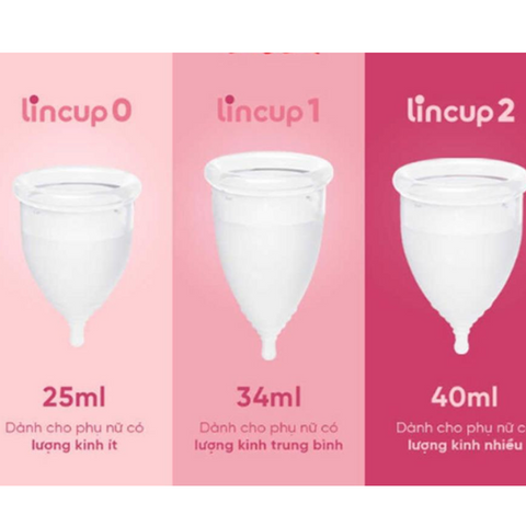 Cốc Nguyệt San Lincup Chính Hãng Mỹ - Silicon Y Tế Mềm Mại, Không Tràn, Thiết Kế Dễ Sử Dụng Cho Phụ Nữ Việt Nam