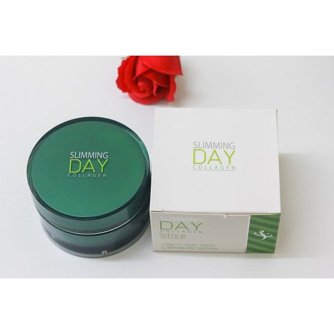 Kem hỗ trợ giảm mỡ bụng Slimming Day Collagen Hộp 200g