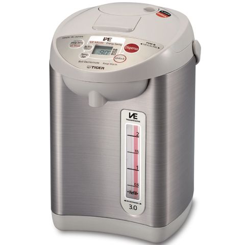 Bình Thủy Điện Tử Chân Không Tiger PVW-B30W (3.0L) - Tiết Kiệm Điện, Chức Năng Khử Mùi, Màn Hình LCD, 2 Chế Độ Lấy Nước