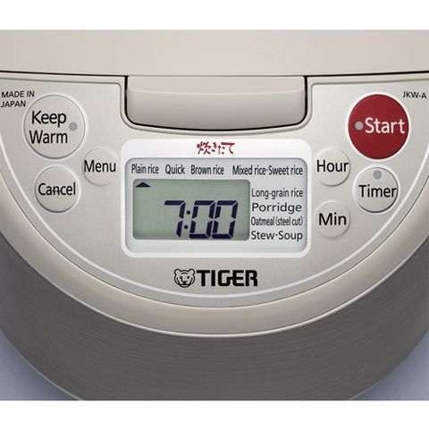 Nồi Cơm Điện Tử Cao Tần Tiger JKW-A18W 2 Trong 1 1.8L - 8 Chức Năng Nấu, Giữ Ấm 24h, Công Nghệ IH Tiết Kiệm Điện, Made in Japan