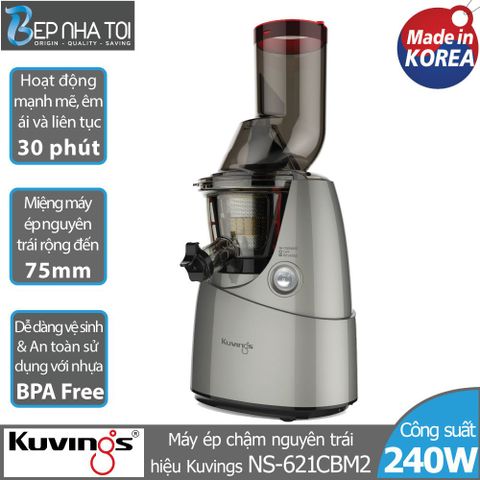 Máy ép chậm Kuvings NS-621CBM2 (400ml) - Màu bạc
