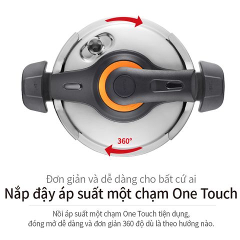 Nồi áp suất Inox 3 lớp PoongNyun VTSPC-10 5.5L - Công nghệ U-Clad, nấu chín nhanh, tiện lợi cho gia đình