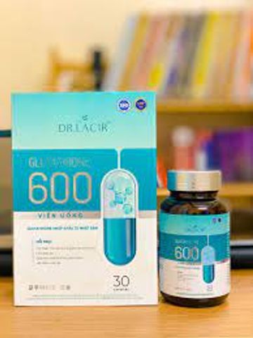 Viên Uống Glutathione 600 Dr Lacir Hỗ Trợ Trắng Da Mờ Nám Hộp 30 viên
