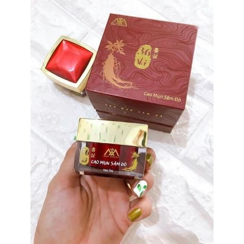 Cao sâm mụn đỏ hỗ trợ Giảm Mụn Dưỡng Da Trắng Hồng - Lọ 15g