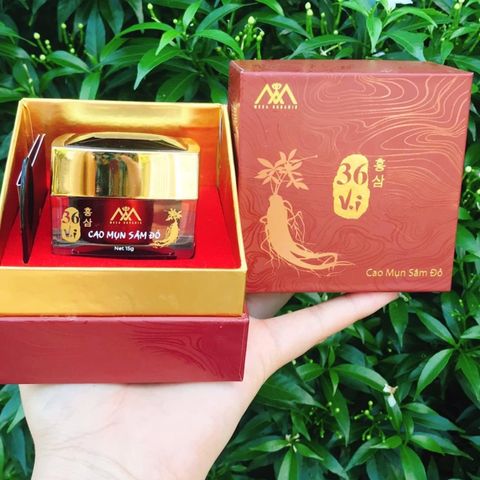 Cao sâm mụn đỏ hỗ trợ Giảm Mụn Dưỡng Da Trắng Hồng - Lọ 15g