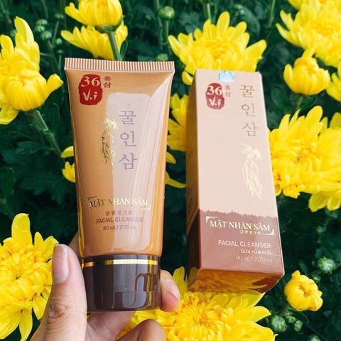 Sữa rửa mặt mật nhân sâm cao mụn sâm đỏ 36 vị Tuýp 80 ML