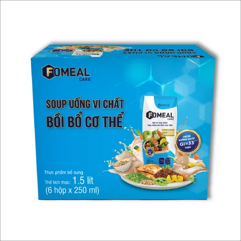 Bộ 6 hộp Soup uống dinh dưỡng vi chất Fomeal Care 250ml