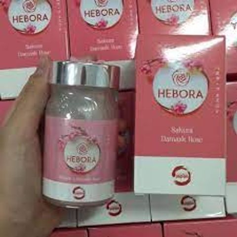 Viên Uống Hỗ Trợ Thơm Cơ Thể Hebora Nhật Bản - Tỏa Hương Quyến Rũ, Lọ 60 Viên, Giúp Khử Mùi và Làn Da Tràn Đầy Sức Sống