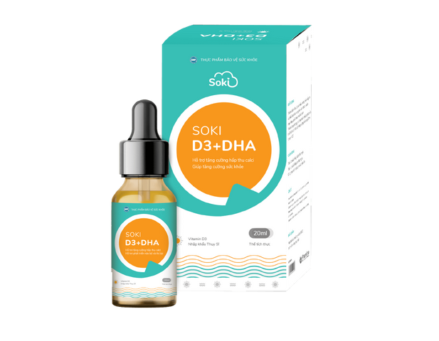 Soki D3 Dha hỗ trợ bứt phá chiều cao vượt trội