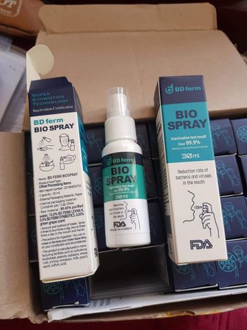 BD Ferm Bio Spray Xịt họng sinh học Hàn Quốc Lọ 30ml