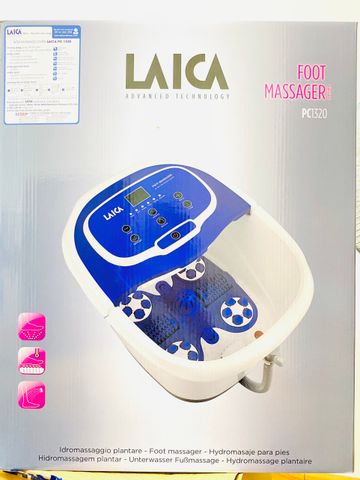 Bồn Mát Xa Chân Tự Động Laica PC1320 - Massage Rung/Sủi, Đèn Hồng Ngoại, Làm Nóng Nước Nhanh - Sản Phẩm Chăm Sóc Sức Khỏe Italy