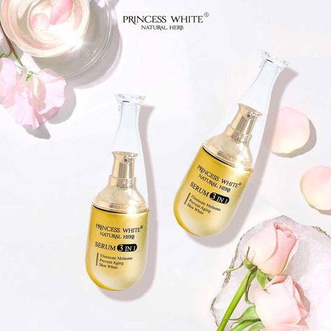 Serum Dưỡng Da Princess White 3 In 1 40ml - Giúp Mờ Thâm Nám, Dưỡng Trắng Da Tự Nhiên, Phục Hồi Độ Ẩm, Phù Hợp Mọi Loại Da