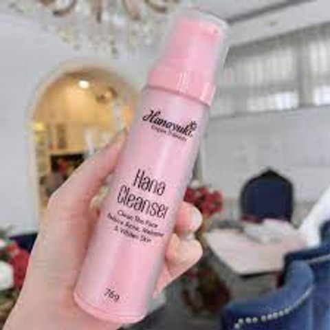 Sữa rửa mặt không bọt Hanayuki Cleanser mini Hộp 76g