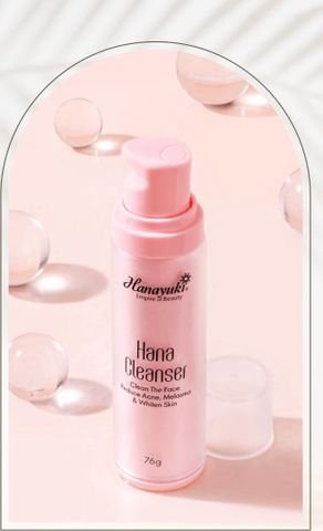 Sữa rửa mặt không bọt Hanayuki Cleanser mini Hộp 76g