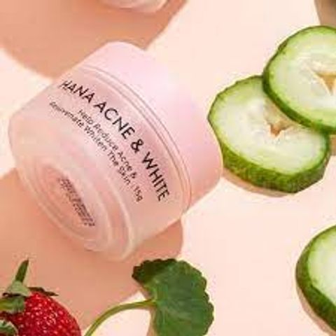 Kem Hỗ Trợ Giảm Mụn Trắng Da Hana Acne White Mini Hộp 15g