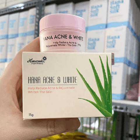 Kem Hỗ Trợ Giảm Mụn Trắng Da Hana Acne White Mini Hộp 15g