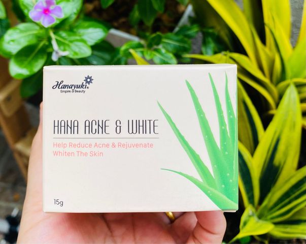 Kem Hỗ Trợ Giảm Mụn Trắng Da Hana Acne White Mini Hộp 15g