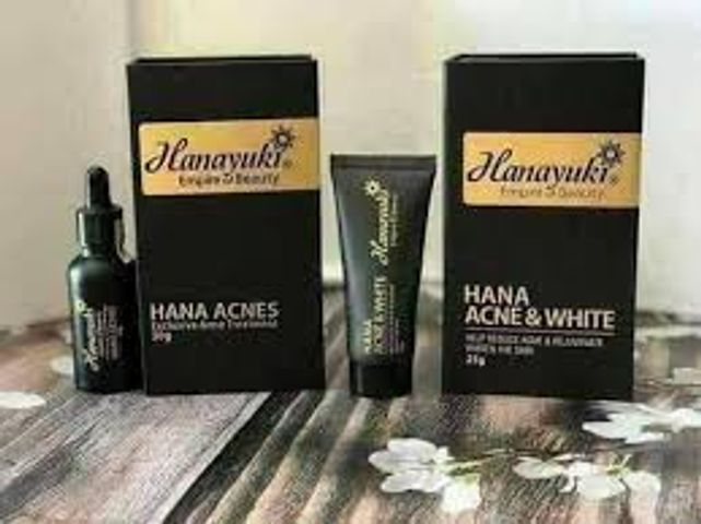 Kem Hỗ Trợ Giảm Mụn, Mờ Thâm Hanayuki Chai 30g