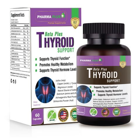 Viên Hỗ Trợ Tuyến Giáp [Nhập Mỹ] | Pharma Plus Thyroid Support-Lọ 60V
