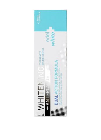 Kem đánh răng Edelwhite Whitening Anti Plaque 75ml - Giúp Răng Trắng Sáng, Ngăn Ngừa Mảng Bám, Tái Tạo Men Răng, Thụy Sĩ