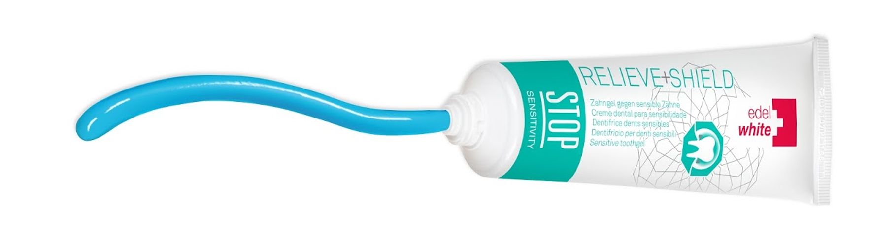 Kem đánh răng giúp giảm ê buốt edelwhite Stop Sensitivity từ Thụy sĩ