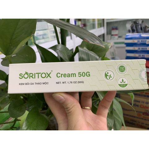Bộ Đôi Chăm Sóc Da Soritox Cream 50g & Soritox Soap 130g - Giải Pháp Giảm Khô Ngứa , Giúp Da Mềm Mại, Trắng Sáng