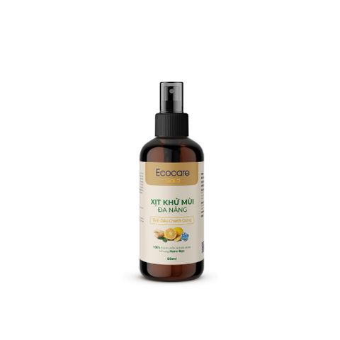 Xịt thơm phòng, khử mùi kết hợp tinh dầu thiên nhiên Ecocare 50ml