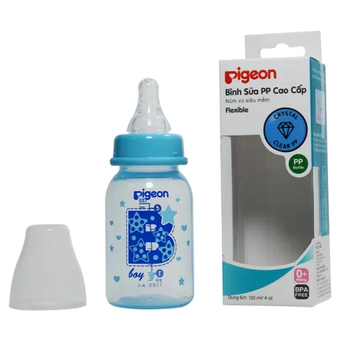 Bình sữa Pigeon BoyGirl PP Nhựa cao cấp 120ml