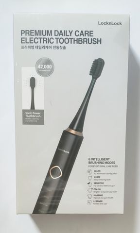Bàn Chải Đánh Răng Điện LocknLock ENR636BLK - 6 Chế Độ, 3 Đầu Chải Hiện Đại, Hàng Chính Hãng Cho Nụ Cười Khỏe Đẹp